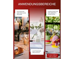 Wit Katoenen Tafelkleed 240x140 cm met Satijnen Rand voor Eettafel