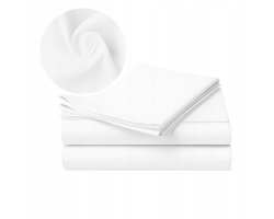 Wit Laken 240x220 Katoen - Traditioneel, Zonder Elastiek