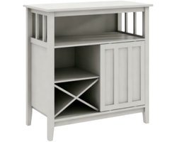 Wit Multifunctioneel Dressoir MDF Gelakt Modern Veel Opbergruimte Woonkamer Eetkamer Kantoor 80x40x82cm
