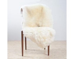 Wit Naturel Texels Schapenvacht XL Skéépe 100% echt Texelse schapenvachten vloerkleed dierenvellen