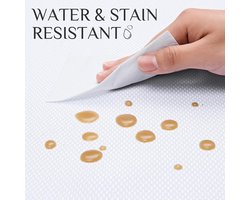 Wit rond tafelkleed 160 cm diameter vlekbestendig polyester 210 g/m² waterafstotend wasbaar Kerst Nieuwjaar bruiloft diner speciale gelegenheden