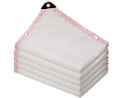 Wit schaduwnet, zonwerend doek voor buiten, schaduwdoek, warmte-isolerend net, privacyscherm voor balkon, geperforeerd zonnescherm, geschikt voor tuinen, terrassen, pergola's en kassen (2m*3m)