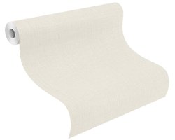 Wit vliesbehang - universeel - fleece - 10,05 m x 0,53 m