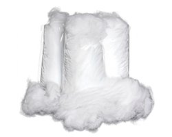Wit vulling vulmateriaal zacht pluche kussen vulling 80 gram voor knuffels kussens en DIY handwerk lichtgewicht vezelvulling voor naaiprojecten