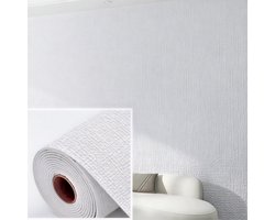 Wit zelfklevend 3D-behang van linnen foam, vochtbestendig, gemaakt van PVC-materiaal, geschikt voor woonkamers, slaapkamers, badkamers, studentenwoningen en als decoratie in huis