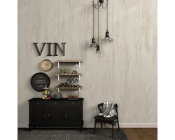 Wit zelfklevend behang - eenvoudig te installeren - 1 stuk - vinyl