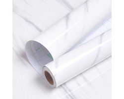 Wit Zelfklevend Contactpapier voor Keuken en Werkbladen - Waterdichte Vinyl Wrap