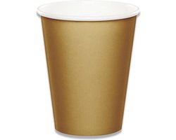 Witbaard Bekers Glittering Gold 266 Ml Karton Goud 8 Stuks