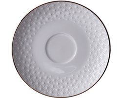 Wit/Goude Onderzetter voor kopje Ster - Nippon White - 180ml