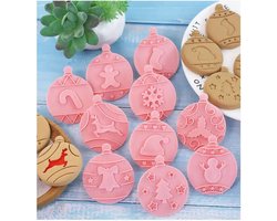 Without Lemon - Set van 10 - Kerstballen Koekjes vormen - Cookie Cutter - Cookie Mould - Kinderen - Kerst Koekjes - Kerstbakken - Kerstmis - Kerstcadeau