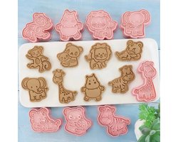 Without Lemon - Set van 8 - Dierentuindieren Koekjes vormen - Cookie Cutter - Cookie Mould - Kinderen - Bakken - Cadeau - Dierentuin dieren