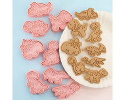 Without Lemon - Set van 8 - Dinosaurus Koekjes vormen - Cookie Cutter - Cookie Mould - Kinderen - Bakken - Cadeau - Dinosaurussen