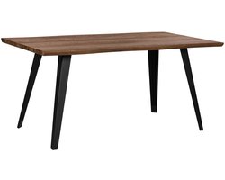 WITNEY - Eettafel - Donkere houtkleur - 90 x 160 cm - MDF