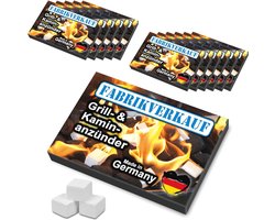Witte Aanmaakblokjes voor Grill en Open Haard - 12/24 Stuks, Perfect voor Barbecue en Kachels