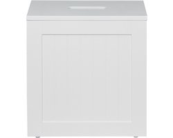 Witte badkamer opbergkast MDF kast compact praktisch klein meubel voor handdoeken toiletartikelen badkamermeubel opbergen 31x17x33cm