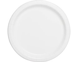 Witte Borden 18cm 20st