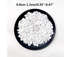 Witte decoratieve stenen - natuurstenen - 9-12 mm