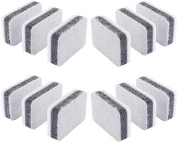 Witte en Grijze Schotel Sponzen - Set van 12