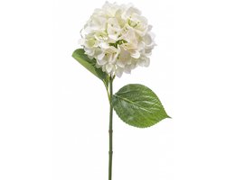 Witte hortensia kunstbloem 67 cm