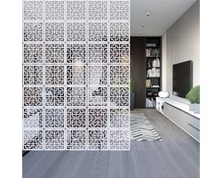 Witte kamerscherm set van 12 - multifunctioneel - 29 x 29 cm - hoogwaardig materiaal