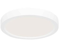 Witte Plafondlamp Ø20 cm Luminix Steinhauer, dimbaar met 3 standen lichtkleur instelbaarheid, kunststof en metaal, geschikt voor binnen en vochtige ruimtes