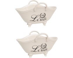 Witte Porseleinen Opbergdoos Badkamer Decoratie Paris