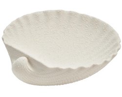 Witte porseleinen Schelpen schaal (14cm) - Decoratieve schaaltje - Schaaltje voor sieraden