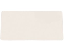 Witte PU Bureau Mat (80 x 40 cm) - Waterdicht En Krasvast Bureaublad Beschermer - Enkelzijdig Design Voor Laptop En Schrijven - Modern Kantoor Accessoire Voor Thuiswerkplek