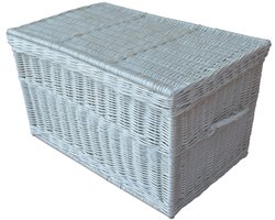 Witte Riet Kist 50 cm - Stijlvolle Opbergoplossing