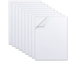 witte schuimvellen, MEARCOOH 20 x 30cm, 2mm, kleverig EVA-schuimpapier voor knutselen, kaartmaken, fotolijsten, scrapbooking (10 vellen)