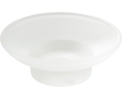 Witte Zeephouder voor Badkameraccessoires - Glazen Inzetstuk