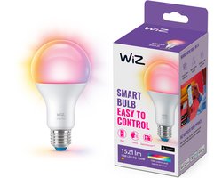 WiZ Lamp - Gekleurd en Wit Licht - Slimme LED Verlichting - E27 fitting - 100W - Mat - Wi-Fi