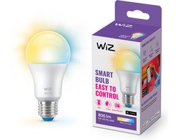 WiZ Lamp - Warm- tot Koelwit Licht - Slimme LED Verlichting - E27 fitting - 60W - Mat - Wi-Fi