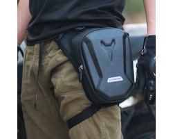 WK Motor heuptas, fietstassen voor fietsen, wandelluier met riem, outdoor heuptas - EVA-schaal - harde schokbestendigheid - waterdichte stof - reflecterend logo - interne meerdere vakken -20*14.5*8cm