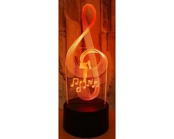 WK Noot laser gravering in 3D acryl LED lamp-eerkleurige LED lichtvariatie- Met afstandsbediening om de kleur van de lichten te regelen - Touch kan de kleur van het licht controleren