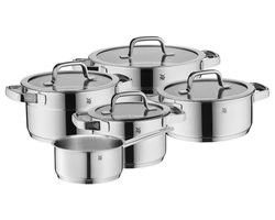 WMF Compact Cuisine - Pannenset - 5-delig - RVS - Compact - Geschikt voor alle warmtebronnen