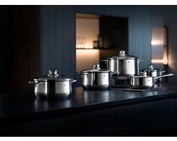 WMF Diadem Plus - Pannenset - 5-delig - Geschikt voor Inductie - RVS - Inclusief Deksels