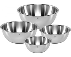 WMF Gourmet - Schalenset - 4-delig - RVS - Stapelbaar - Vaatwasserbestendig