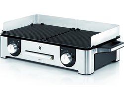 WMF Mastergrill - Grillplaat - RVS - 2400W - Geschikt voor Binnen en Buiten - Anti-aanbaklaag