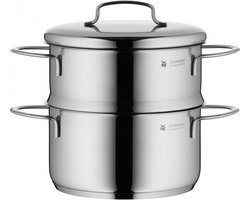 WMF Mini - Groentestomer - Ø16 cm - RVS - Inclusief Deksel - Geschikt voor alle warmtebronnen