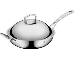 WMF Multiply - Wokpan - Ø 32 cm - RVS - Met Deksel - Geschikt voor Inductie