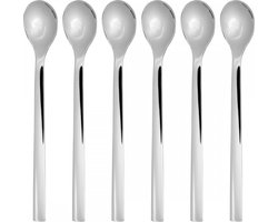 WMF Nuova - Latte Macchiato Lepels - 6-delig - 19 cm - RVS - Vaatwasserbestendig