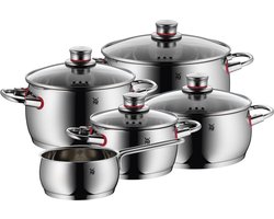 WMF Quality One - Pannenset - 5-delig - Geschikt voor Inductie - RVS - Inclusief Deksels