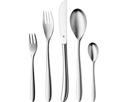 WMF Silk Bestekset - 30-delig - Mat RVS - Voor 6 Personen - Vaatwasserbestendig