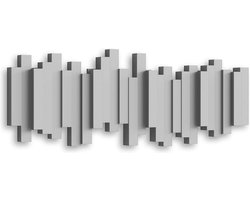 WNHB® Wandkapstok met 5 haken - Modern design - Grijs