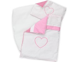 Woet® Poppendekentje - Poppen Beddengoed - Roze Geruit Dekentje voor Poppenbed of Poppenwagen - Rollenspel Poppenaccessoire - Vanaf 1 Jaar