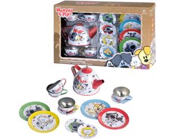 Woezel en Pip Theeservies - Speelgoedtheeservies - Tin - 13delig - Leuke print