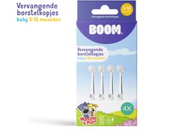 Woezel & Pip Vervangende borstelkopjes voor sonische tandenborstel - Baby