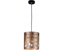 WOFI Hanglamp 6184.01.58.6250 - Mental, Capacino, E27