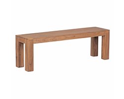 WOHNLING Eetkamerbank - Houten Bank - Keukenbank - Acaciahout - Modern en Ruimtebesparend - Handgemaakt en Uniek